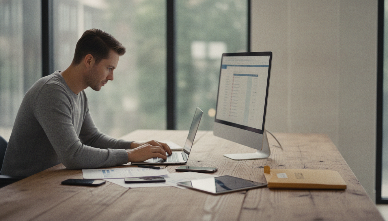 Researcher testing brand mentions across multiple search tools