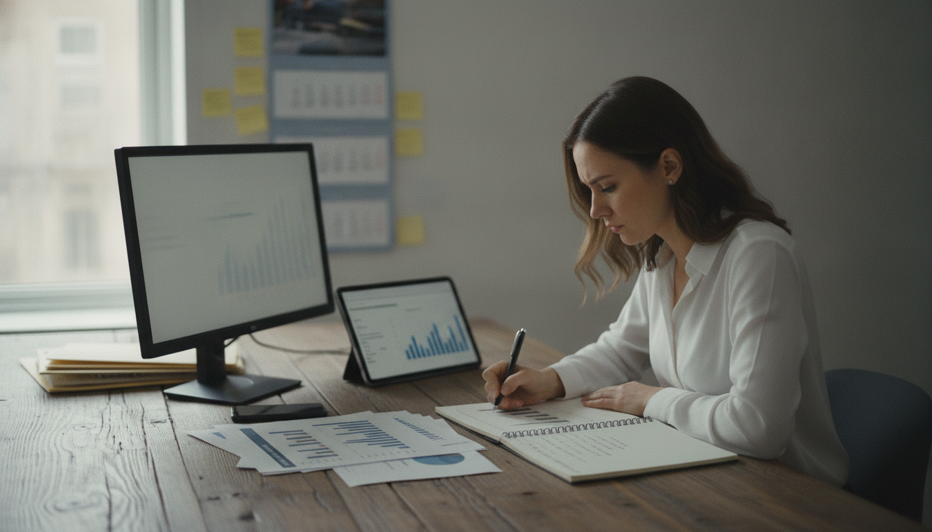 Researcher checking search results across multiple days.
