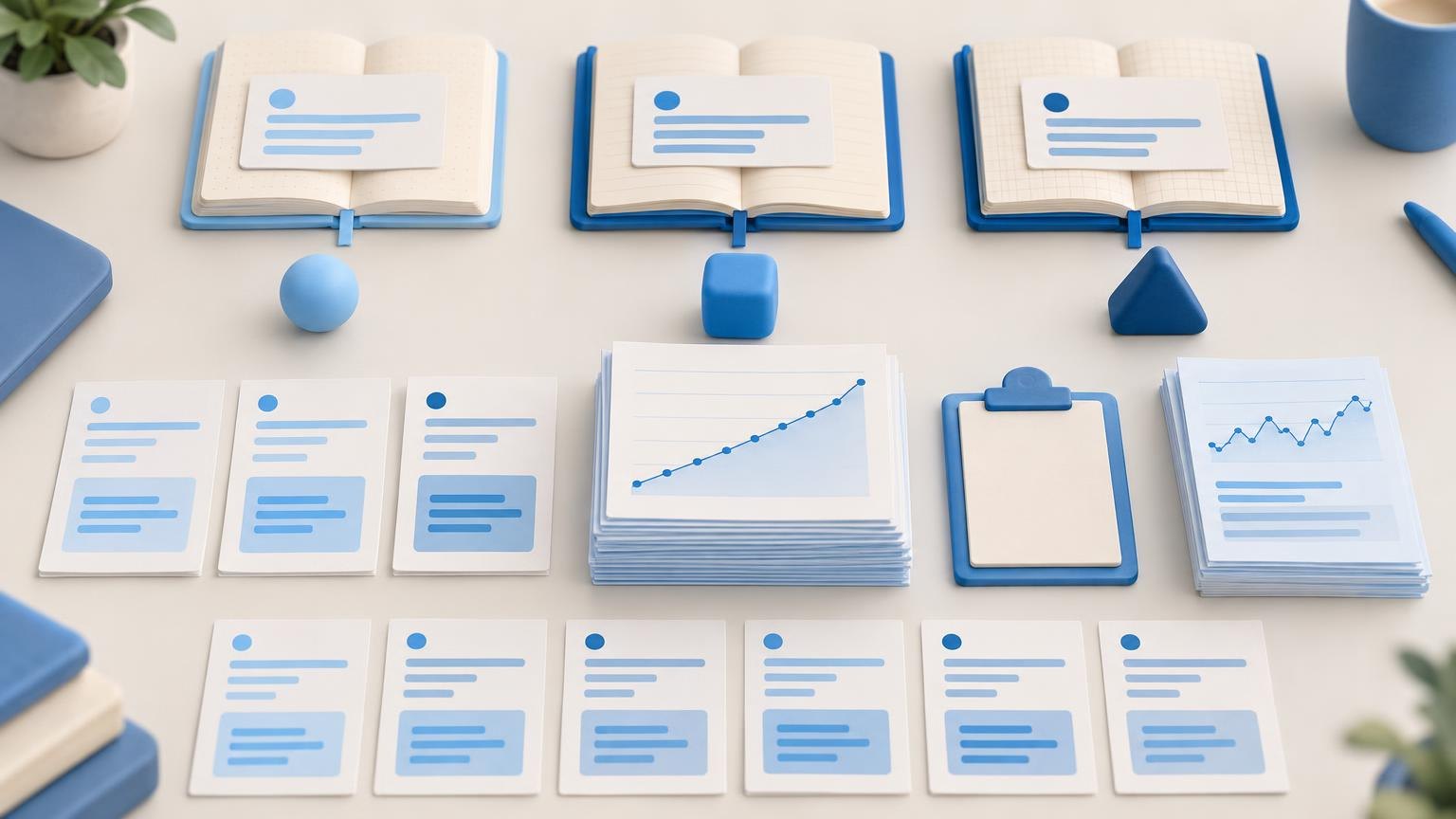 Daily AI test results smoothing noisy answers into trend lines